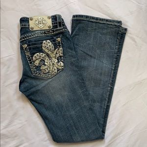 Miss Me signature boot cut jeans size 27